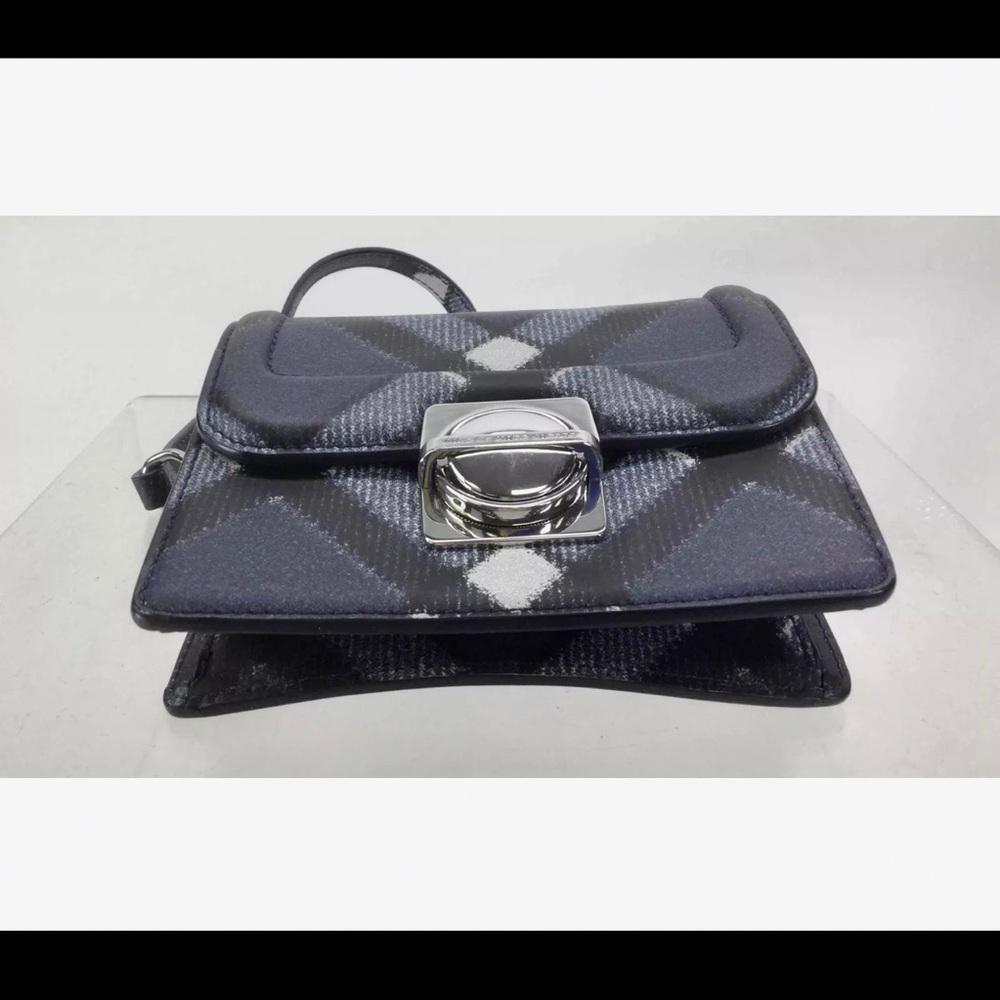 Marc Jacobs blue & gray plaid crossbody purse - Picture 6 of 8